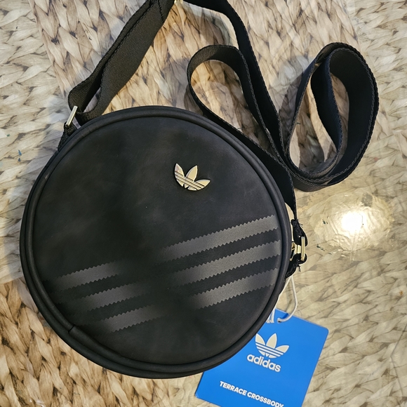 Adidas Originals Black Round Crossbody Bag jj7445 - Picture 5 of 11